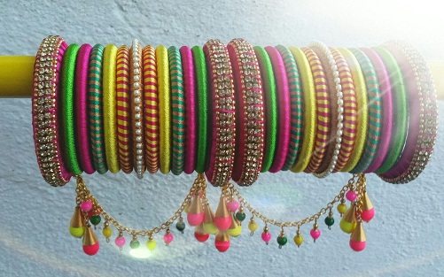 30 Modern Designs of Thread Bangles for Women in 2023