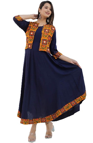 10 Stunning Mirror Work Kurti Designs for Women in 2023