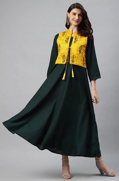 20 Modern A-line Kurti Designs for Women with Trendy Look