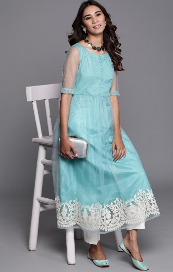 20 Modern A-line Kurti Designs for Women with Trendy Look