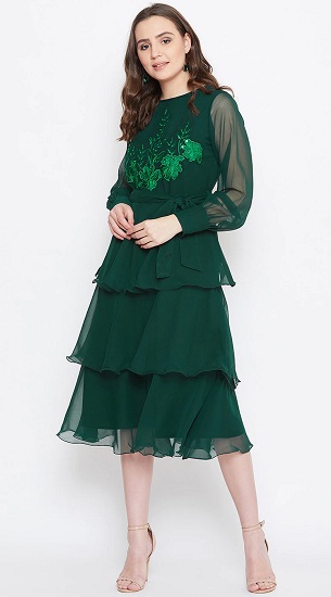 15 Stunning Designs of Georgette Dresses for Women in Trend