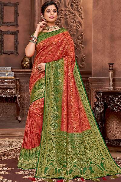 9 Elegant Collection of Kanjivaram Saree Designs for Royal Look