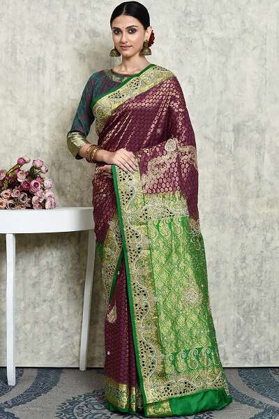 9 Elegant Collection of Kanjivaram Saree Designs for Royal Look