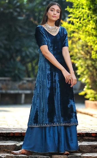 Kurti with Sharara Designs - 10 Eye-Catchy Collection in 2023