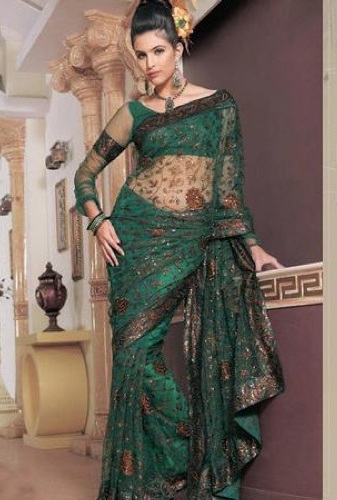 Net Saree Blouse Neck Designs - 20 Stunning Collection for Ladies
