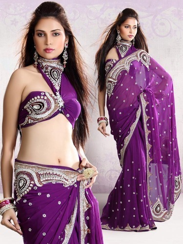 Net Saree Blouse Neck Designs - 20 Stunning Collection for Ladies