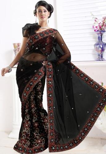 Net Saree Blouse Neck Designs - 20 Stunning Collection for Ladies