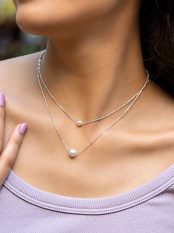 25 Trendy Silver Necklace Designs for Ladies with Stunning Look