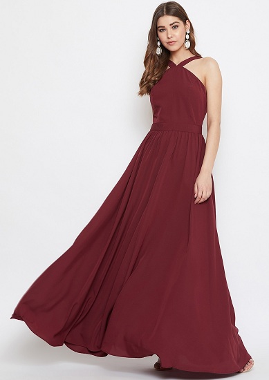 Maroon Dresses for Women - 30 Trending Models for Graceful Look