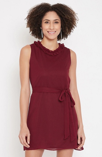 Maroon Dresses for Women - 30 Trending Models for Graceful Look