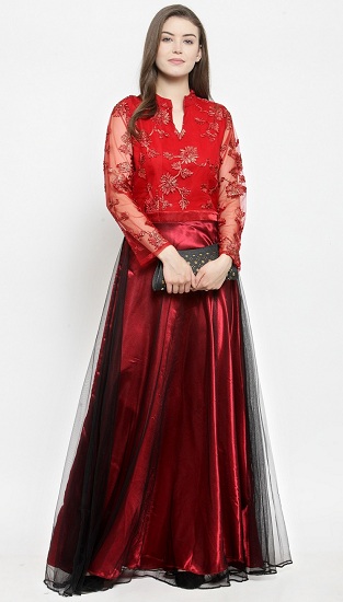 Maroon Dresses for Women - 30 Trending Models for Graceful Look