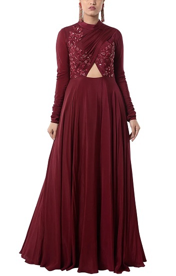 Maroon Dresses for Women - 30 Trending Models for Graceful Look
