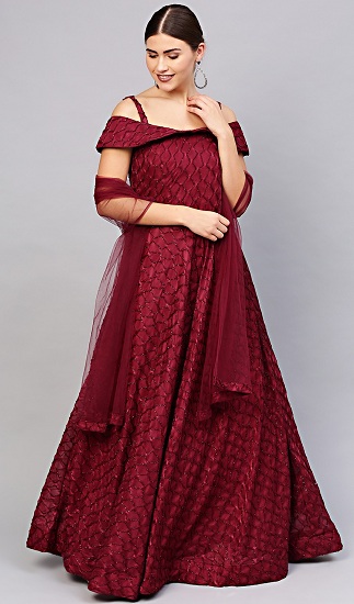 Maroon Dresses for Women - 30 Trending Models for Graceful Look