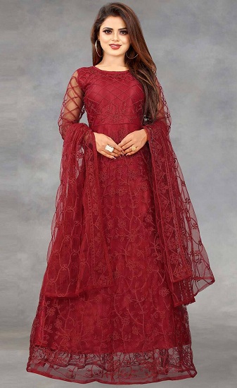 Maroon Dresses for Women - 30 Trending Models for Graceful Look