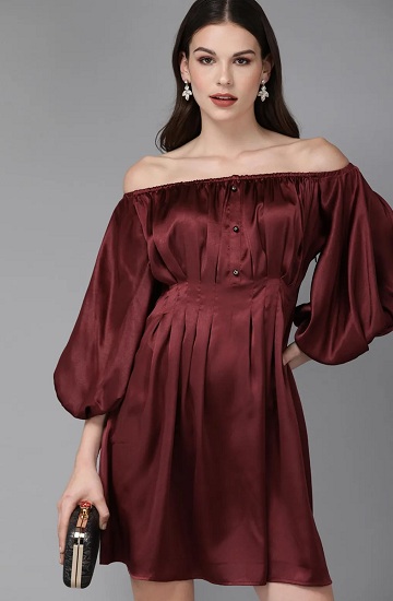 Maroon Dresses for Women - 30 Trending Models for Graceful Look