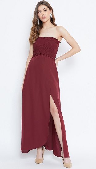 Maroon Dresses for Women - 30 Trending Models for Graceful Look