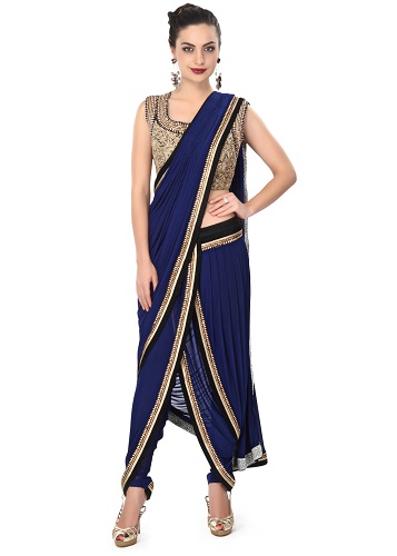 20 Beautiful Designs of Dhoti Sarees For Women in Fashion