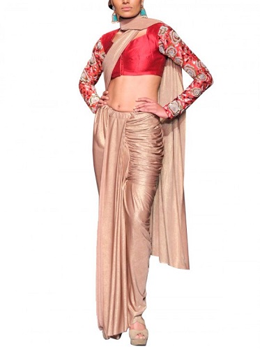 20 Beautiful Designs of Dhoti Sarees For Women in Fashion