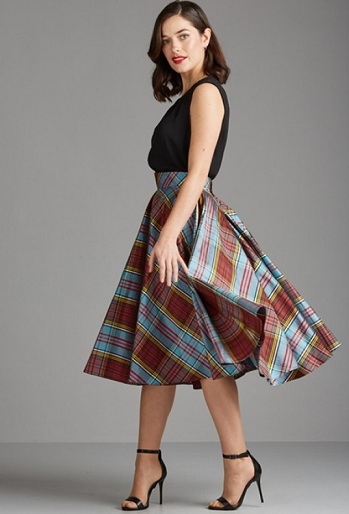 15 Stunning Designs of Silk Skirts for Ladies in Fashion