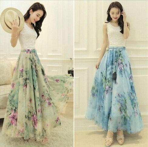 15 Stunning Designs of Silk Skirts for Ladies in Fashion