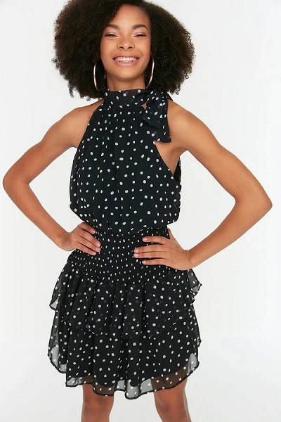 Halter Neck Dresses - 30 Trending Designs with Styling Guide