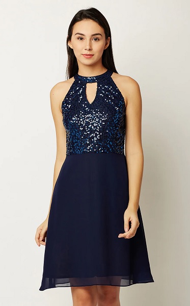 Halter Neck Dresses - 30 Trending Designs with Styling Guide