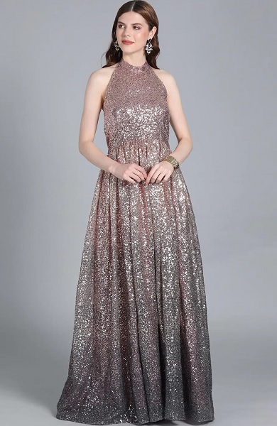 Halter Neck Dresses - 30 Trending Designs with Styling Guide