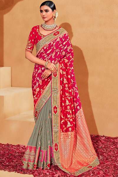 9 Eye-Catchy Designs of Grey Sarees for Modern Grace