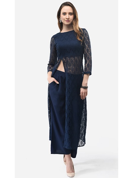 10 Trending Front Slit Kurti Designs for Fashionable Look