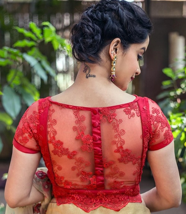 15 Gorgeous Lace Blouse Designs for Sophisticated Look