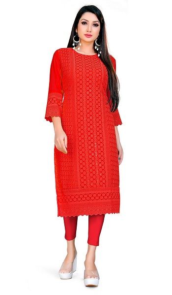 20 Modern Chikankari Kurti Designs To Give The Captivating Look