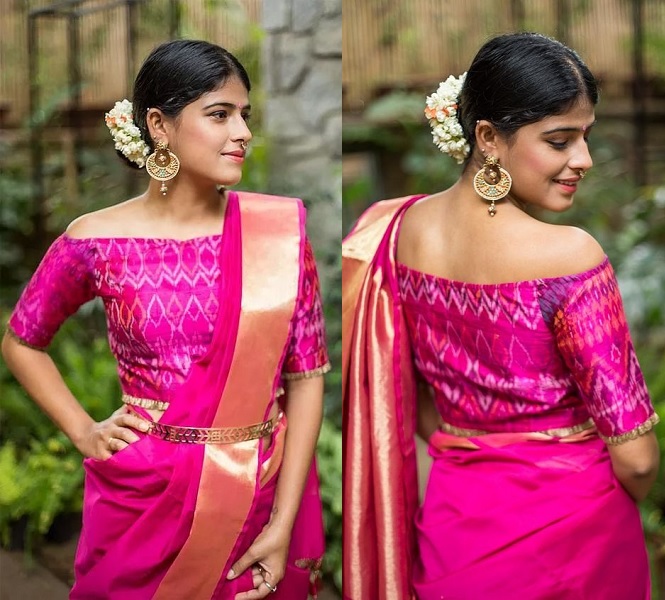 20 Trendy Designs of Off Shoulder Blouses For Stunning Look