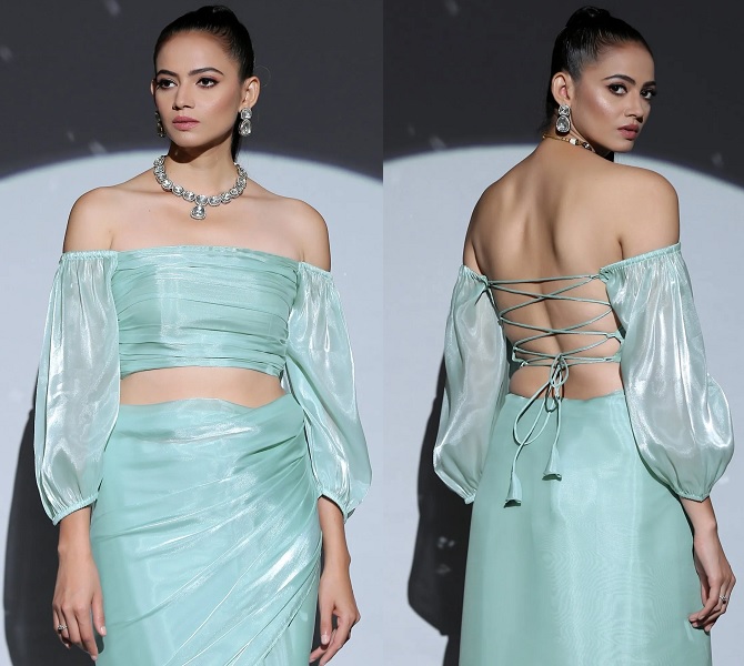 20 Trendy Designs of Off Shoulder Blouses For Stunning Look