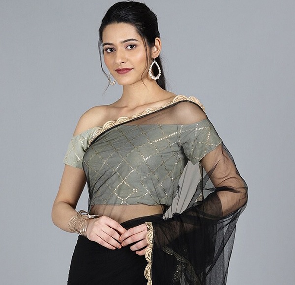 20 Trendy Designs of Off Shoulder Blouses For Stunning Look