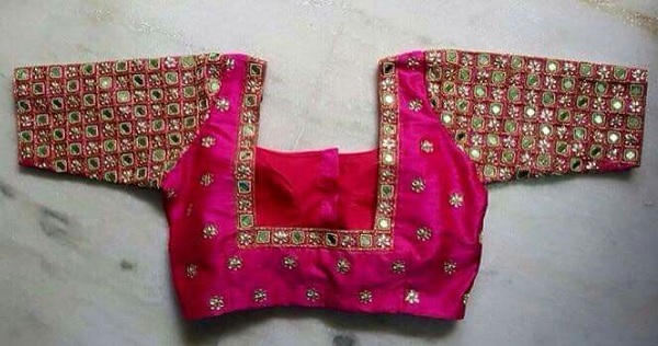 Square Neck Blouse Designs - 20 New and Stunning Collection