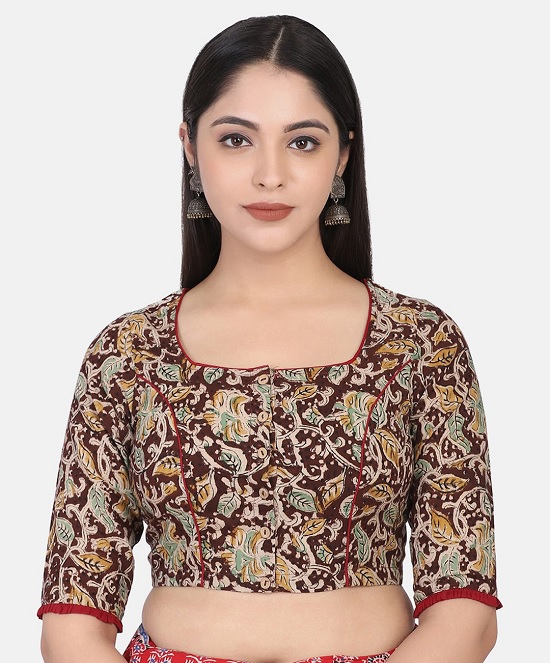 Square Neck Blouse Designs - 20 New and Stunning Collection