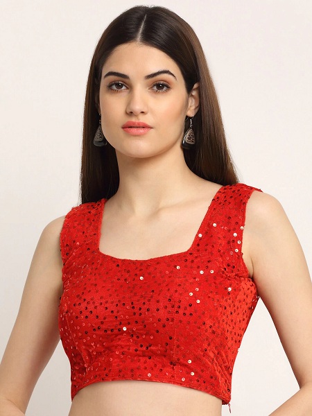 Square Neck Blouse Designs - 20 New and Stunning Collection