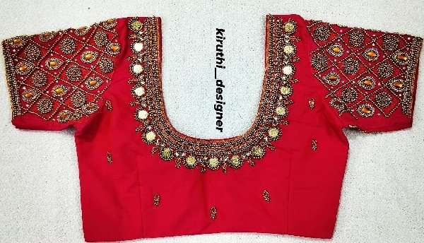 20 Stunning Collection of Red Blouse Designs for Stylish Look