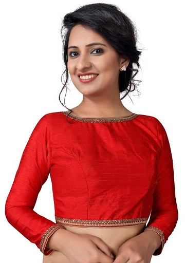20 Stunning Collection of Red Blouse Designs for Stylish Look