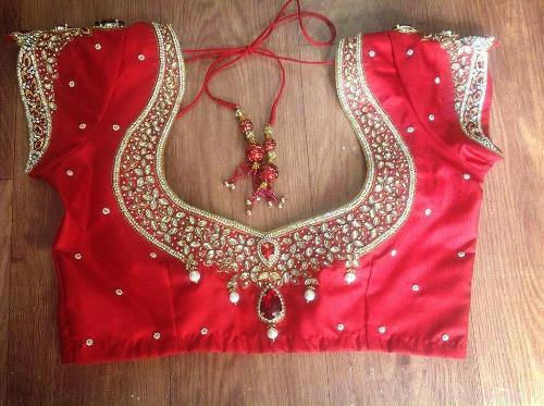 20 Stunning Collection of Red Blouse Designs for Stylish Look
