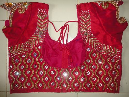20 Stunning Collection of Red Blouse Designs for Stylish Look