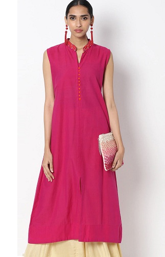 25 Modern Sleeveless Kurti Designs for Stylish Appearance