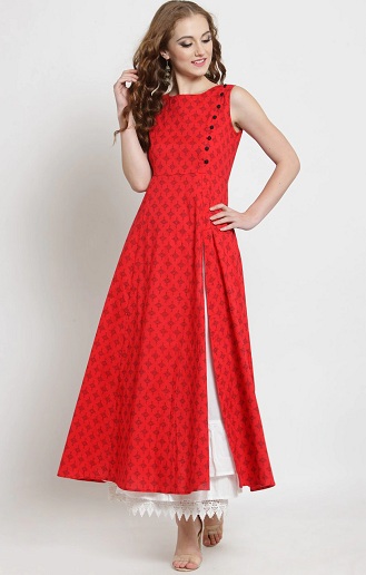 25 Modern Sleeveless Kurti Designs for Stylish Appearance