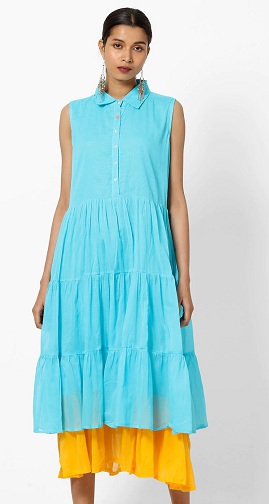 25 Modern Sleeveless Kurti Designs for Stylish Appearance