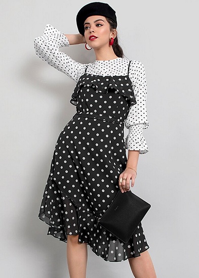 25 Modern and Stylish Polka Dot Dress for Ladies in Trend