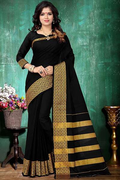 15 Trendy Collection of Black Sarees For Stylish Women