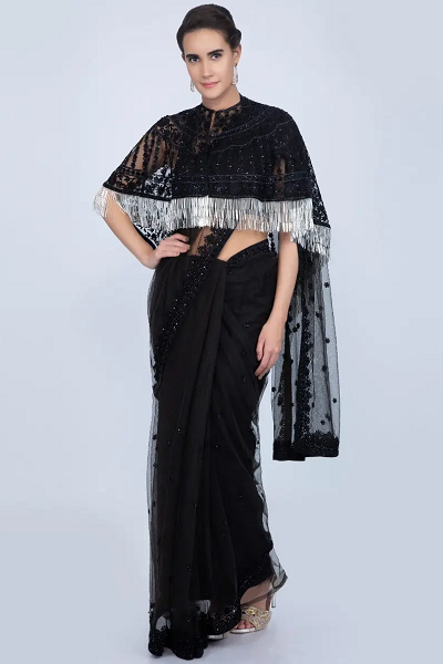15 Trendy Collection of Black Sarees For Stylish Women