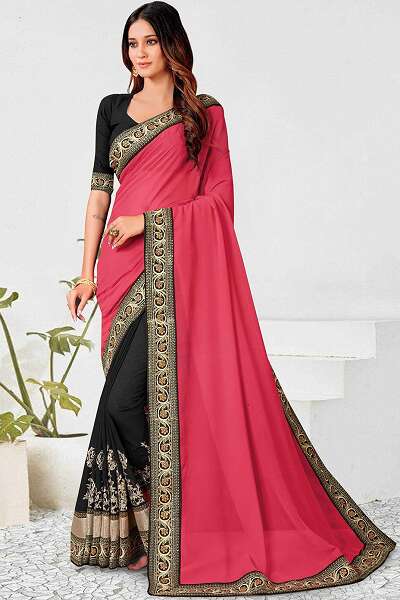 15 Trendy Collection of Black Sarees For Stylish Women