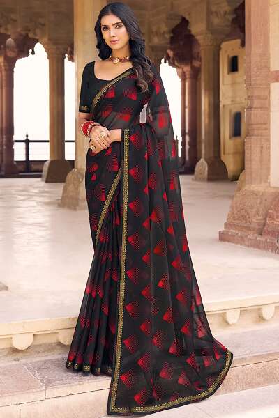 15 Trendy Collection of Black Sarees For Stylish Women