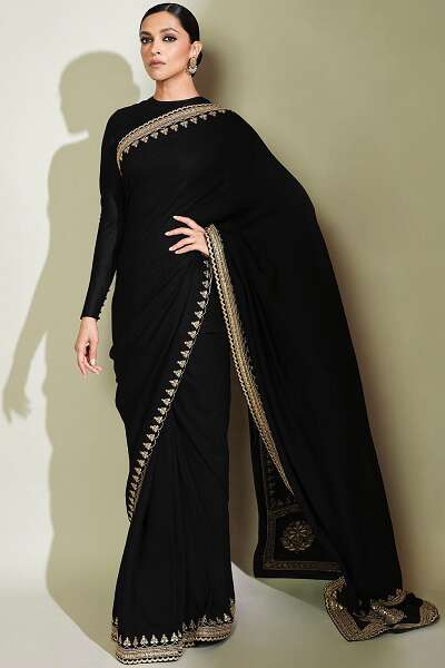 15 Trendy Collection of Black Sarees For Stylish Women